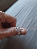 Beautifully designed ladies silver elegantly designed setting for all occasions