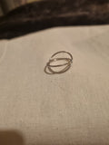 Ladies silver 2 ring design no2