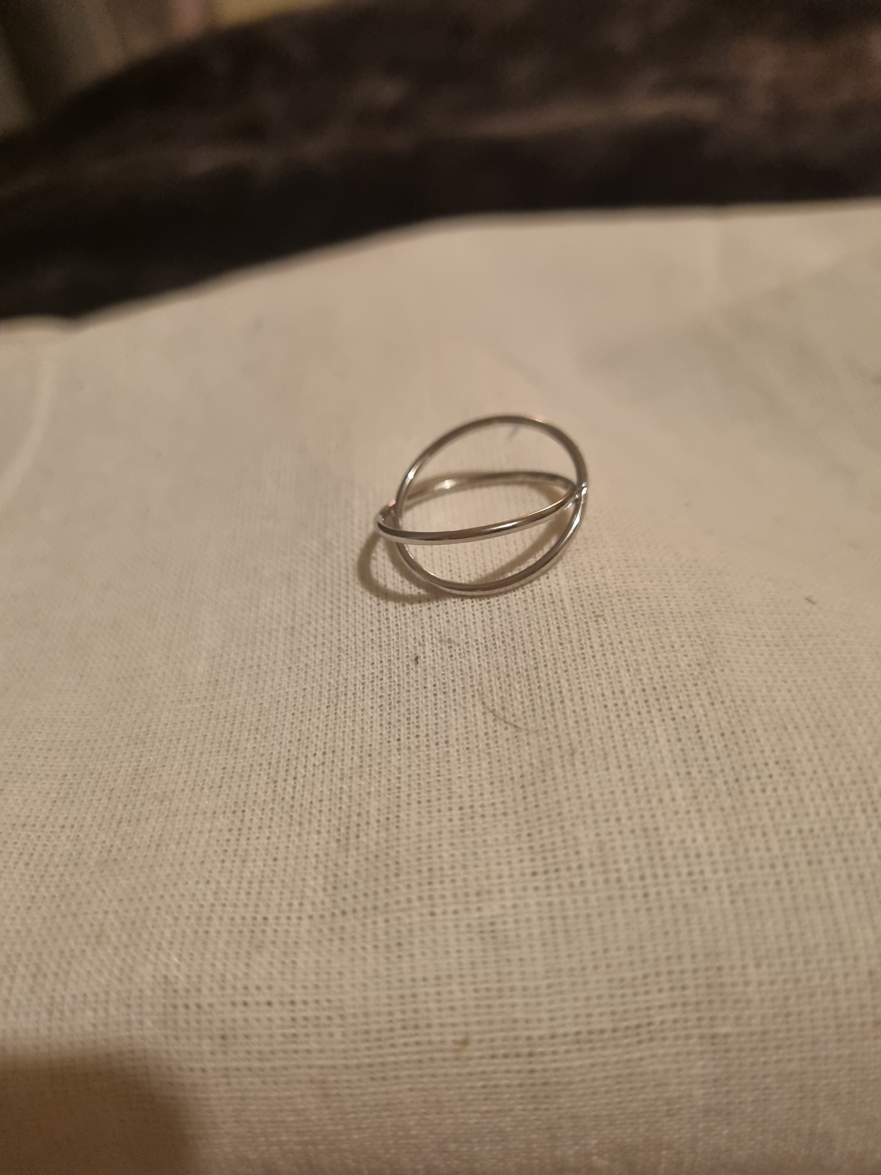 Ladies silver 2 ring design no2