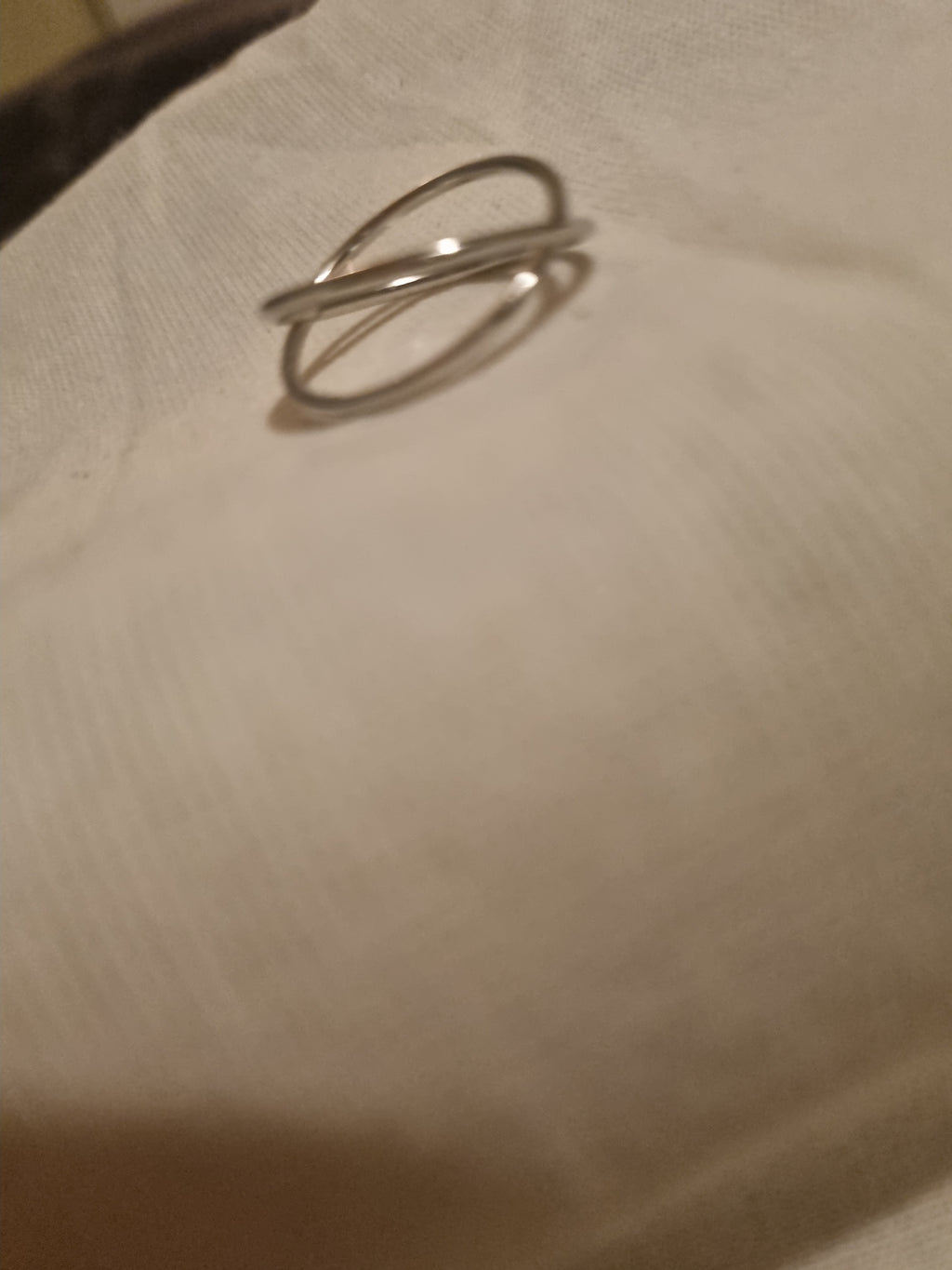 Ladies 2 ring design ring