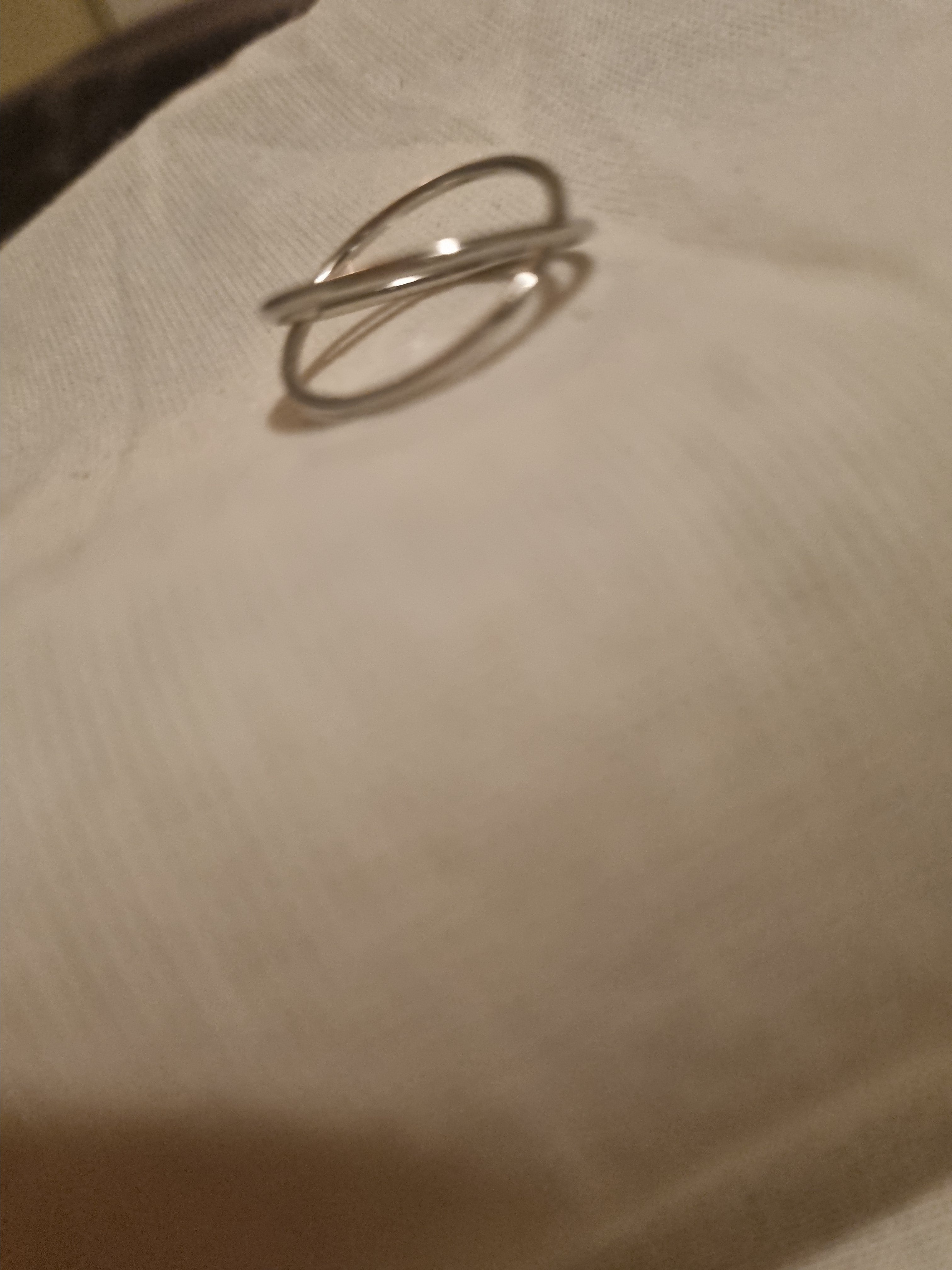 Ladies 2 ring design ring
