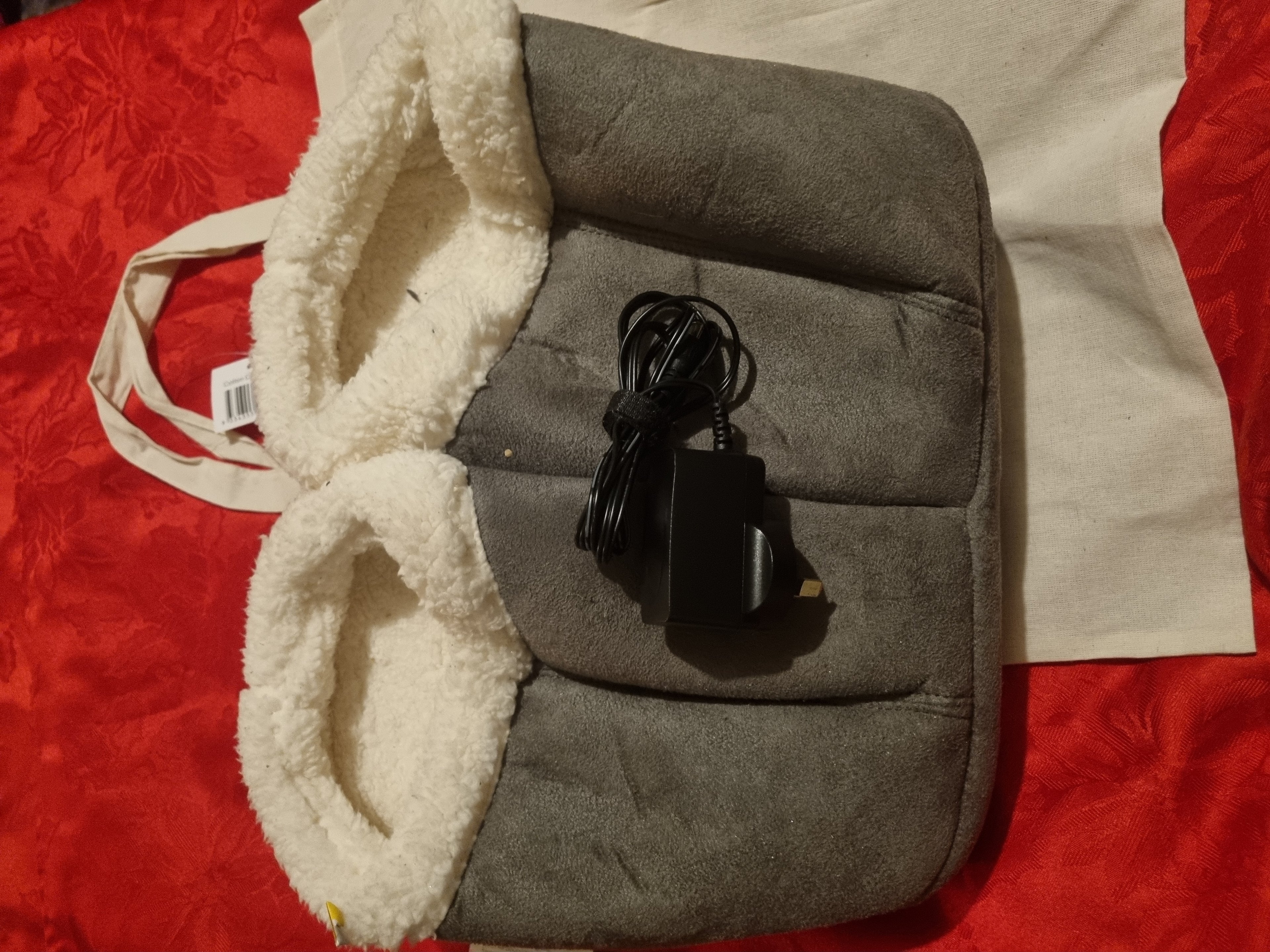 Heated massage slippers