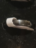 Mens rounded edged black mens thin band