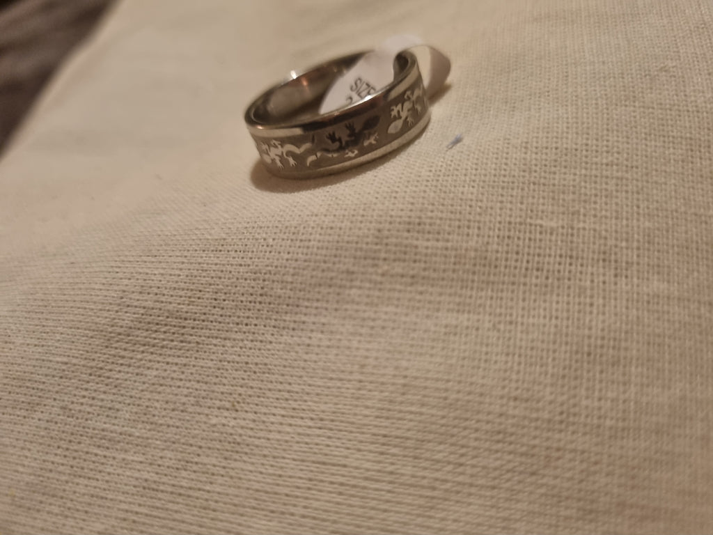 Mens stainless steel ring