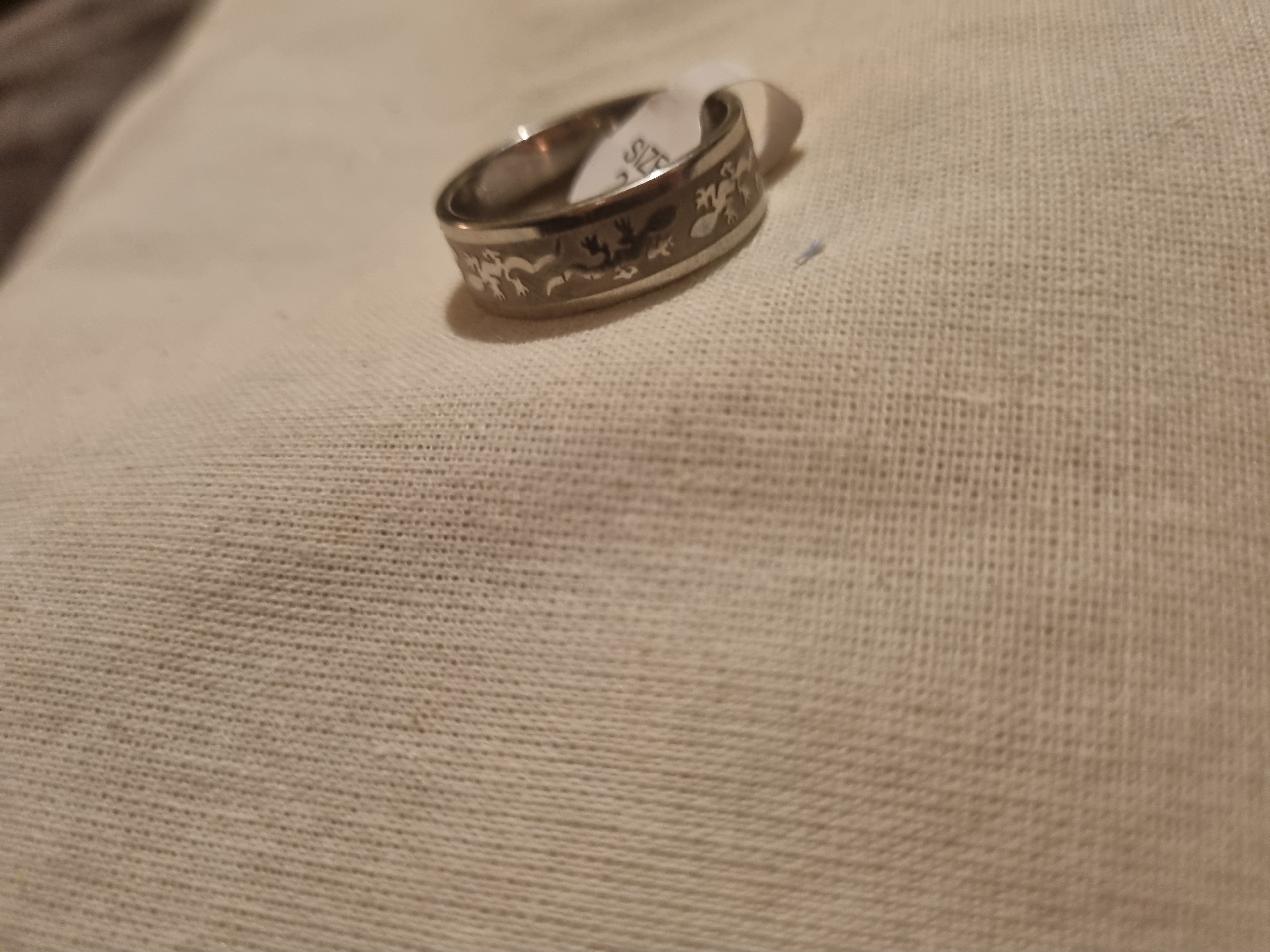 Mens stainless steel ring