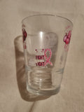Pink fight decal glass