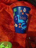 Decorated plastic cup