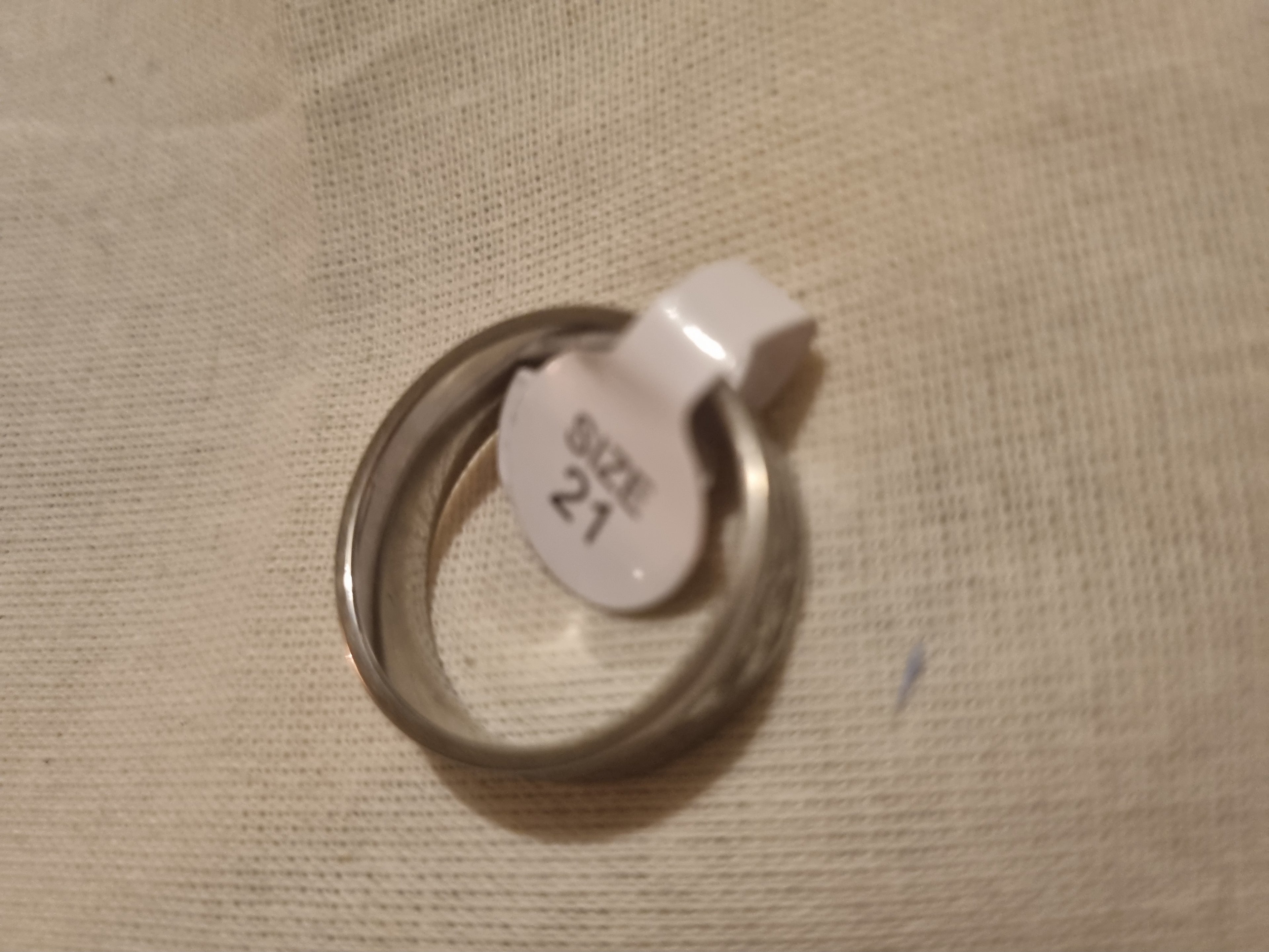 Mens stainless steel ring