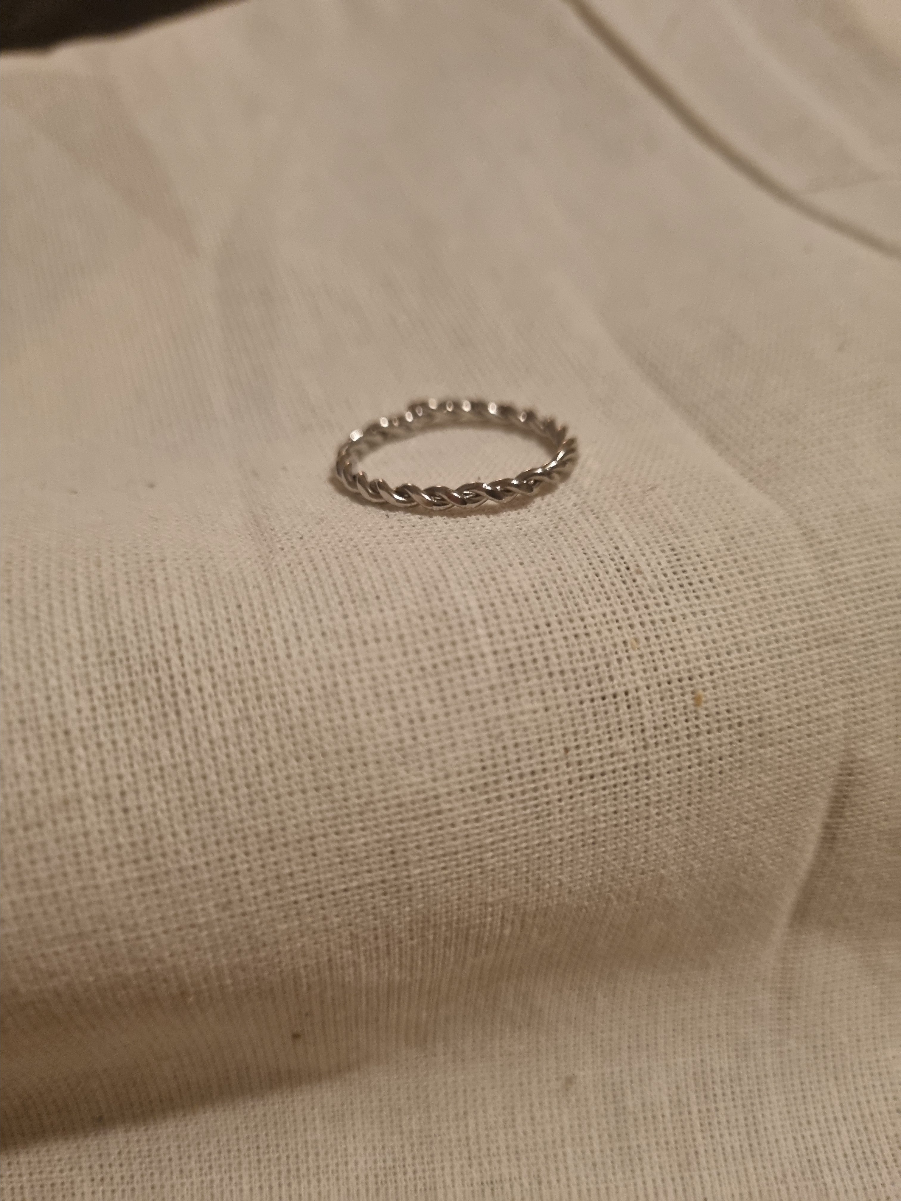 Very thin dainty ladies ring