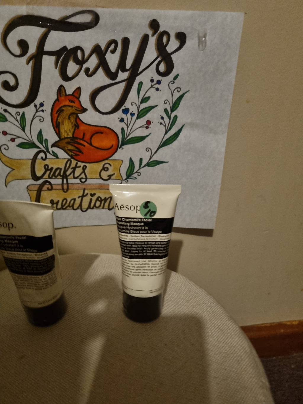 Aesop. Blue chamomile facial and hydrating masque.