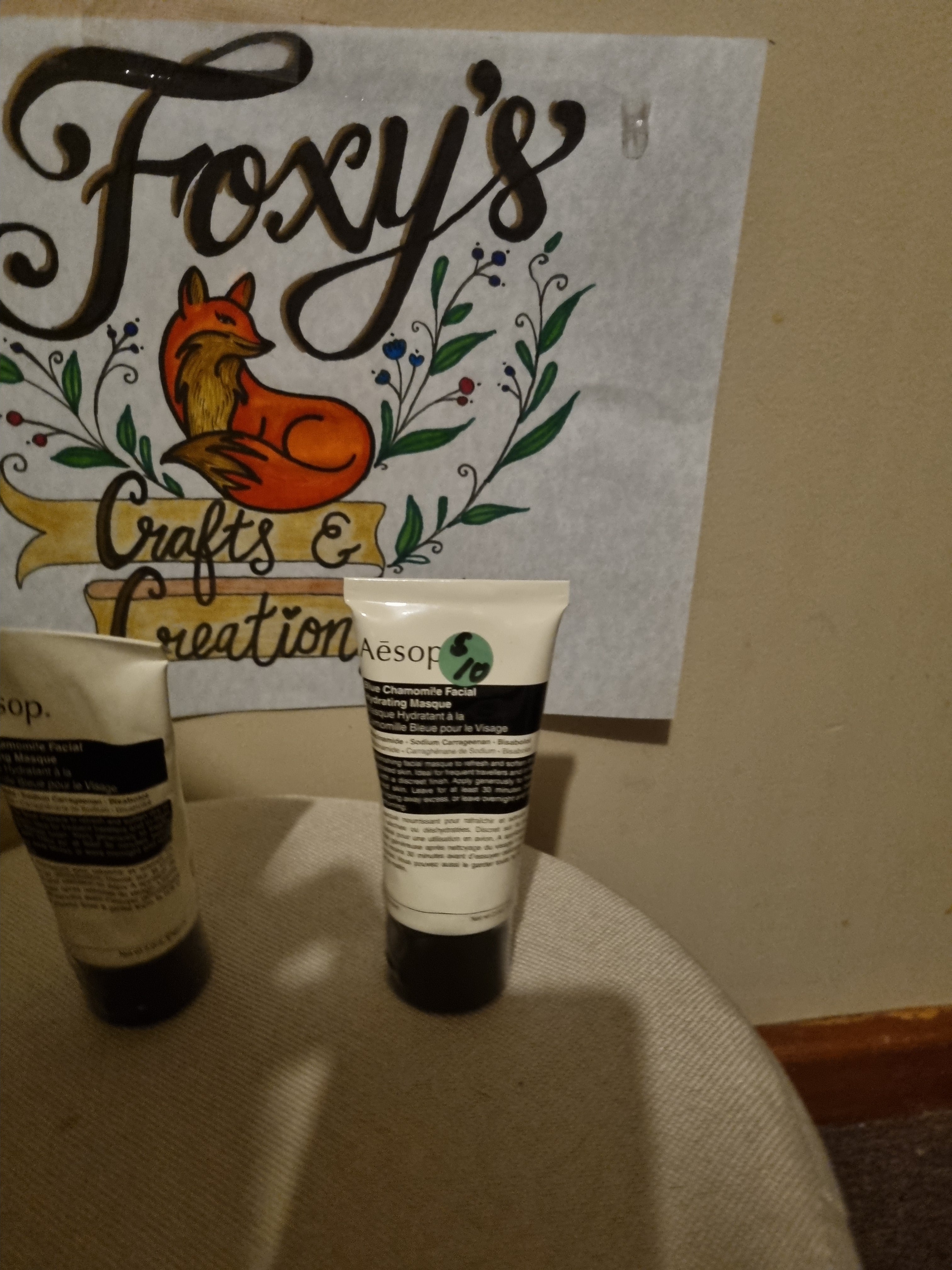 Aesop. Blue chamomile facial and hydrating masque.