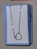 Ladies heart design beautiful silver braclet