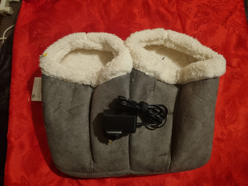 Heated massage slippers