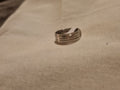 3 ridged design mens rings
