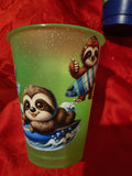 Sloth design large cup