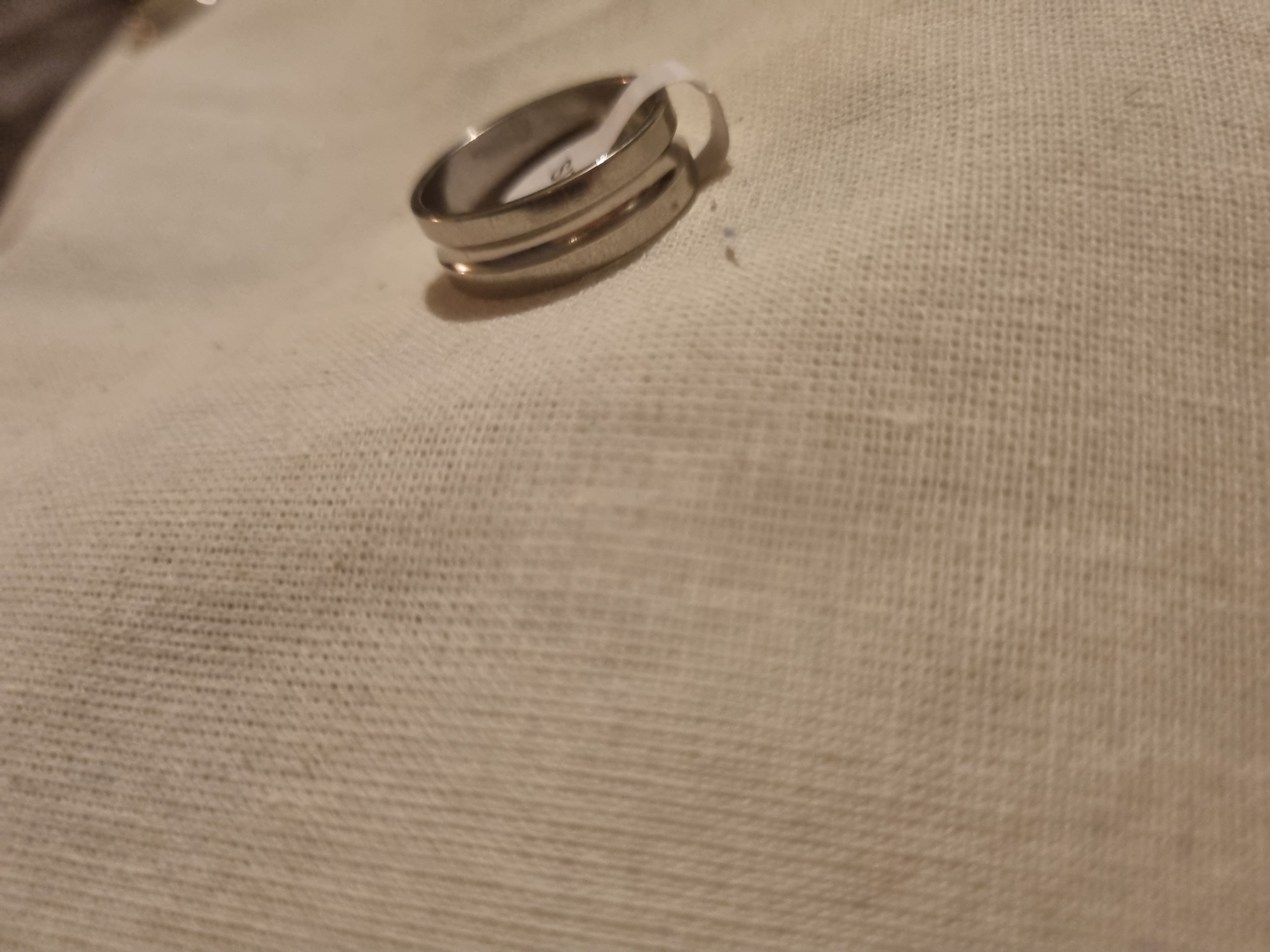 Mens stainless steel ring