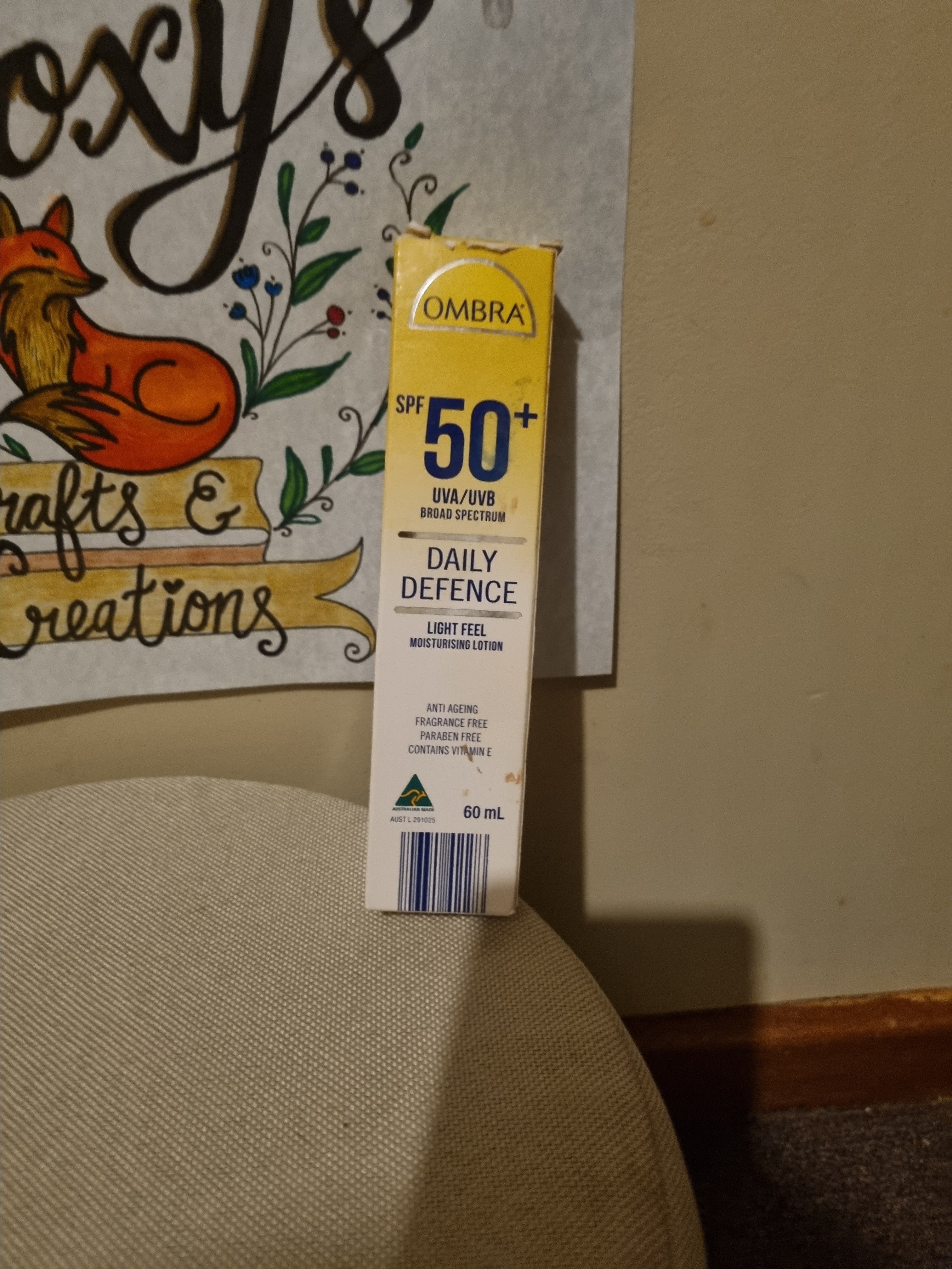 Ombra. Sunscreen 50+/Moisturiser
