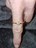 Look at this beautiful dainty designed ladies silver ring