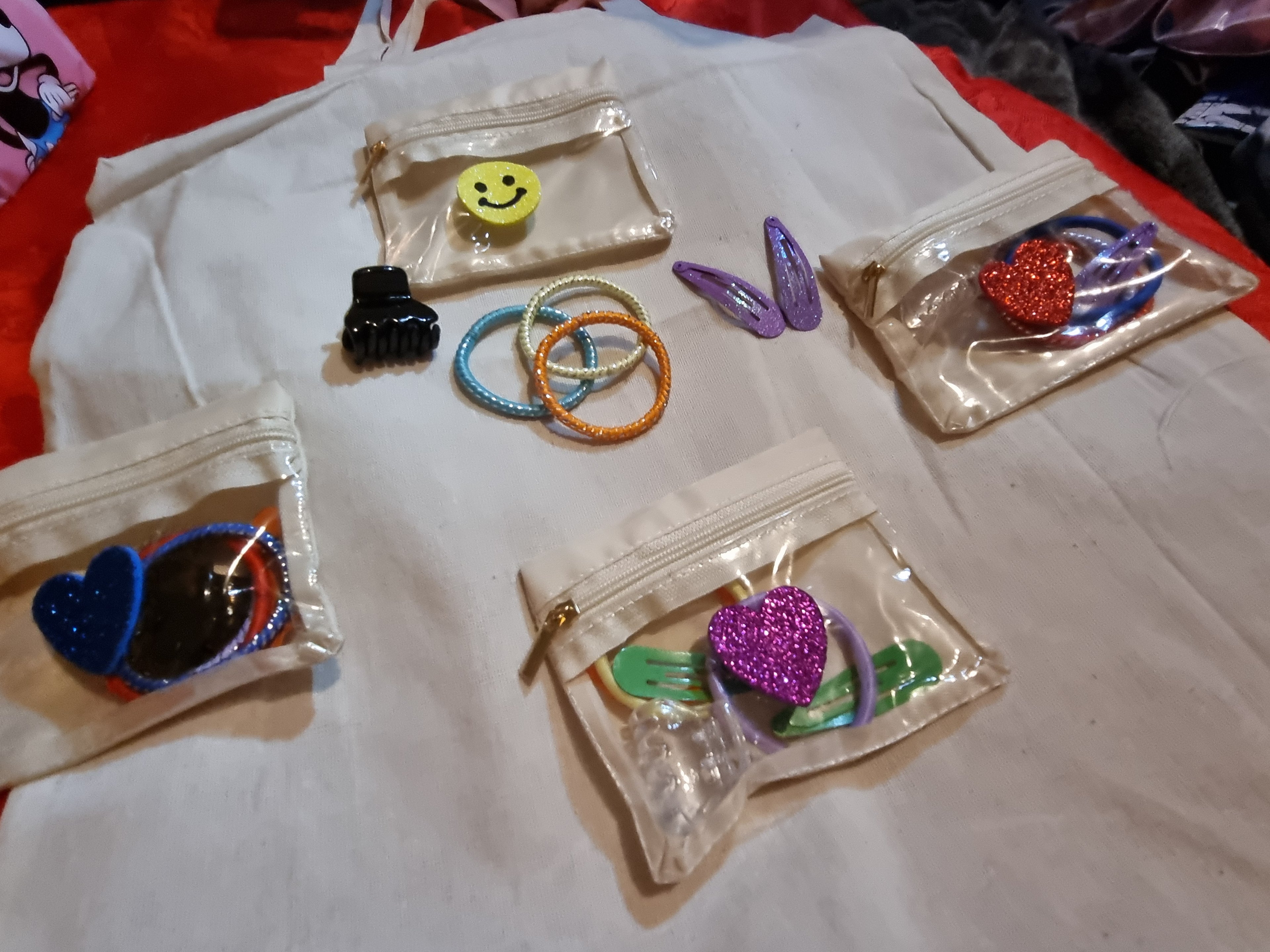 Girls hair accessories bag