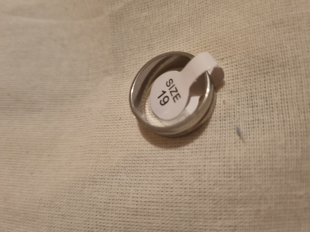 Mens stainless steel ring