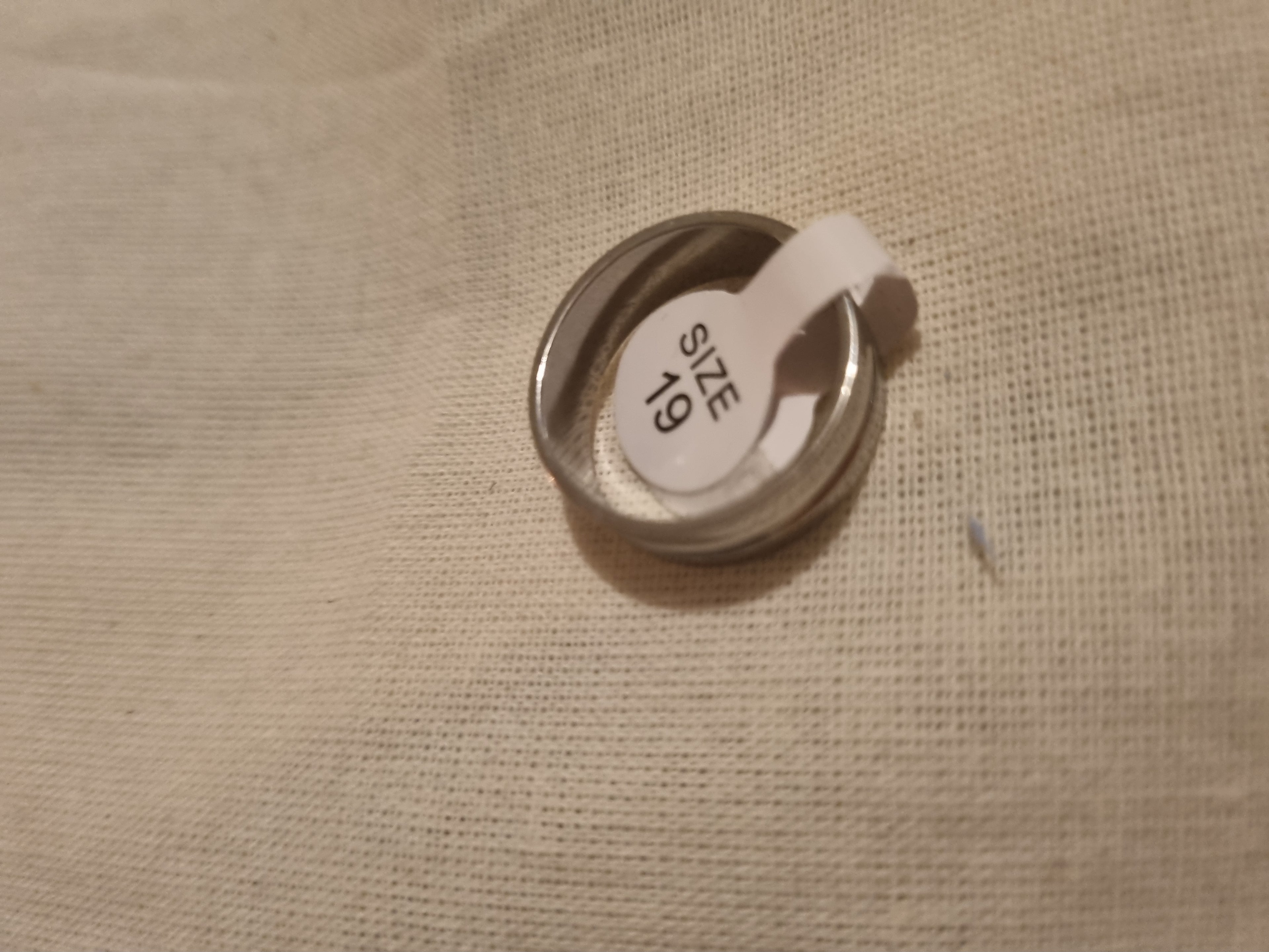 Mens stainless steel ring