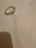 Ladies silver butterfly ring